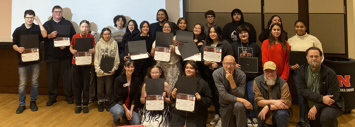 photo of 2023 graduation ceremony for the Turtle Island Indigenous Youth Growers Program